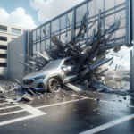 découvrez le récit surprenant d'un portique de parking arraché qui s'effondre sur une voiture, un accident insolite aux circonstances inattendues.