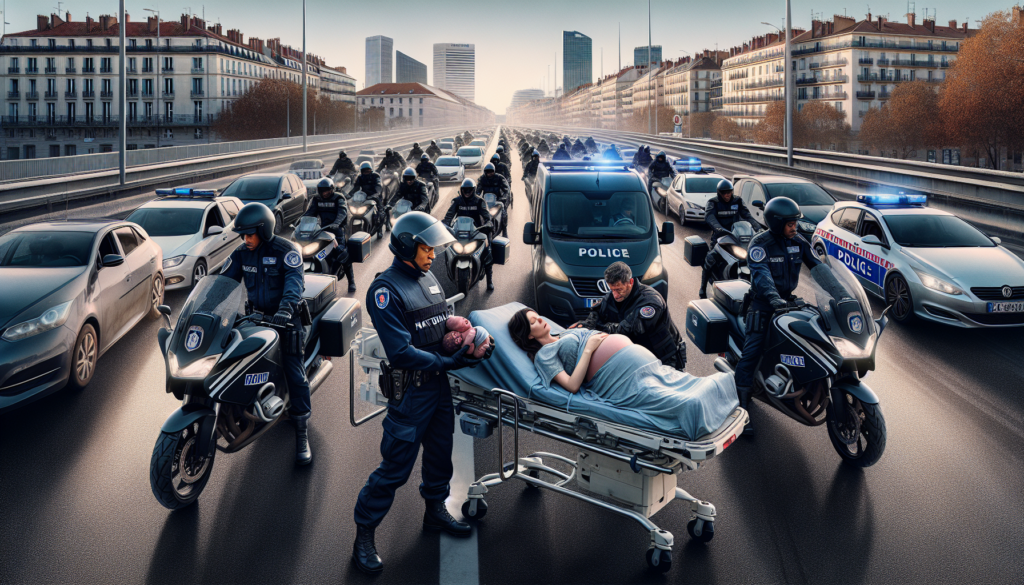 découvrez comment la police nationale a mobilisé ses motards pour une escorte d'urgence afin d'assurer un accouchement rapide et sécurisé en plein embouteillage.